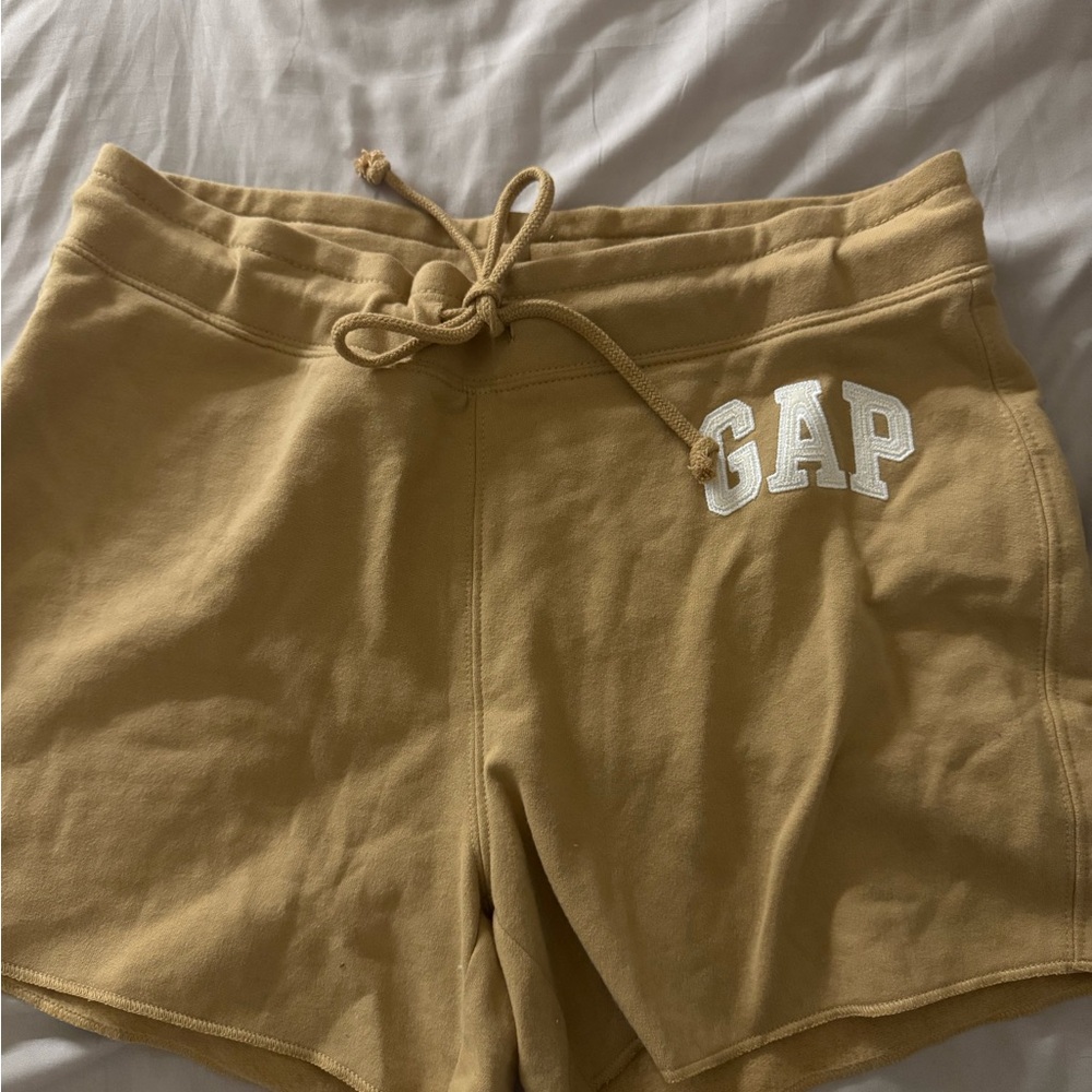 GAP Women's Drawstring Athletic Tan Shorts